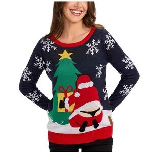 ⭐️ Tipsy Elves Womens Winter Whale Tail Sweater Holiday Ugly Christmas Sweater